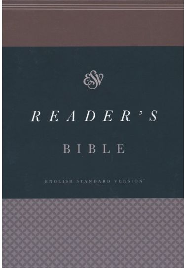 ESV Reader's Bible, Cloth Over Board, Timeless Design
