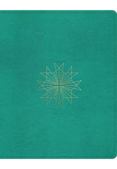 ESV Single Column Journaling Bible (TruTone, Teal, Resplendent Cross Design)