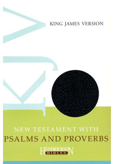 KJV New Testament with Psalms and Proverbs, Black Imitation Leather