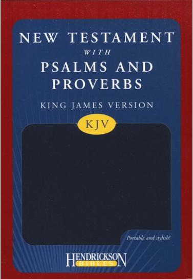 KJV New Testament with Psalms and Proverbs, Flexisoft (Imitation Leather, Blue)