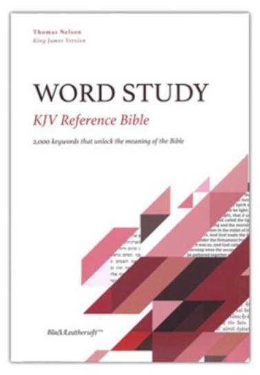 KJV, Word Study Reference Bible, Leathersoft Black