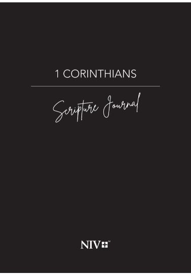 1 Corinthians NIV Scripture Journal Scripture Journals Biblica   