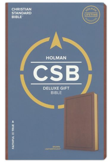 CSB Deluxe Gift Bible, Brown LeatherTouch Bibles B & H Publishing Group   
