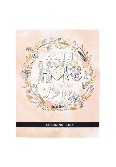 Faith Hope Love Colouring Book Devotionals Christian Art Gifts   