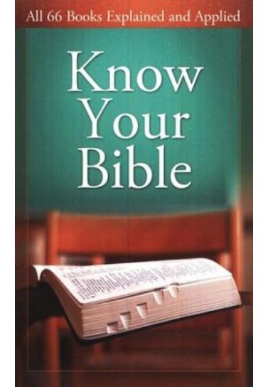 Know Your Bible - Paul Kent Bible Study Barbour Publishing   
