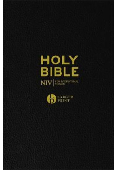 NIV Larger Print Black Leather Bible Bibles Hodder & Stoughton